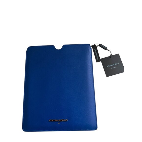 Cynthia Rowley Royal Blue 8x10 Leather Tablet Case - Picture 1 of 6